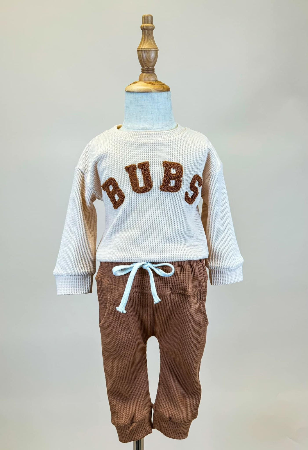 The Brown Waffle Bubs Jogger Set