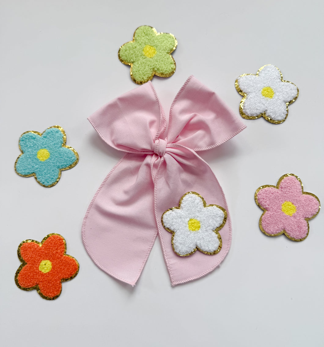 The Floral Chenille Bow