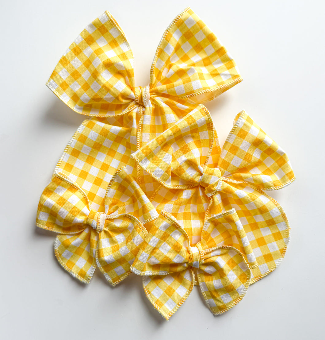 The Yellow Gingham Bow