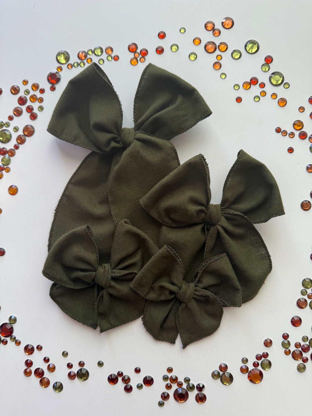 The Olive Green Wholesale Bow