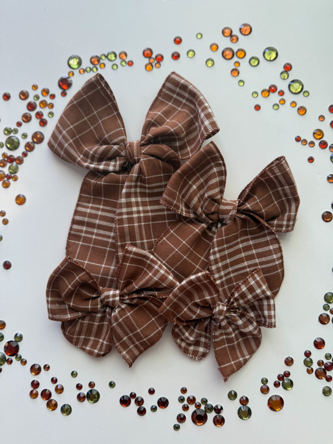 The Brown + White Wholesale Bow