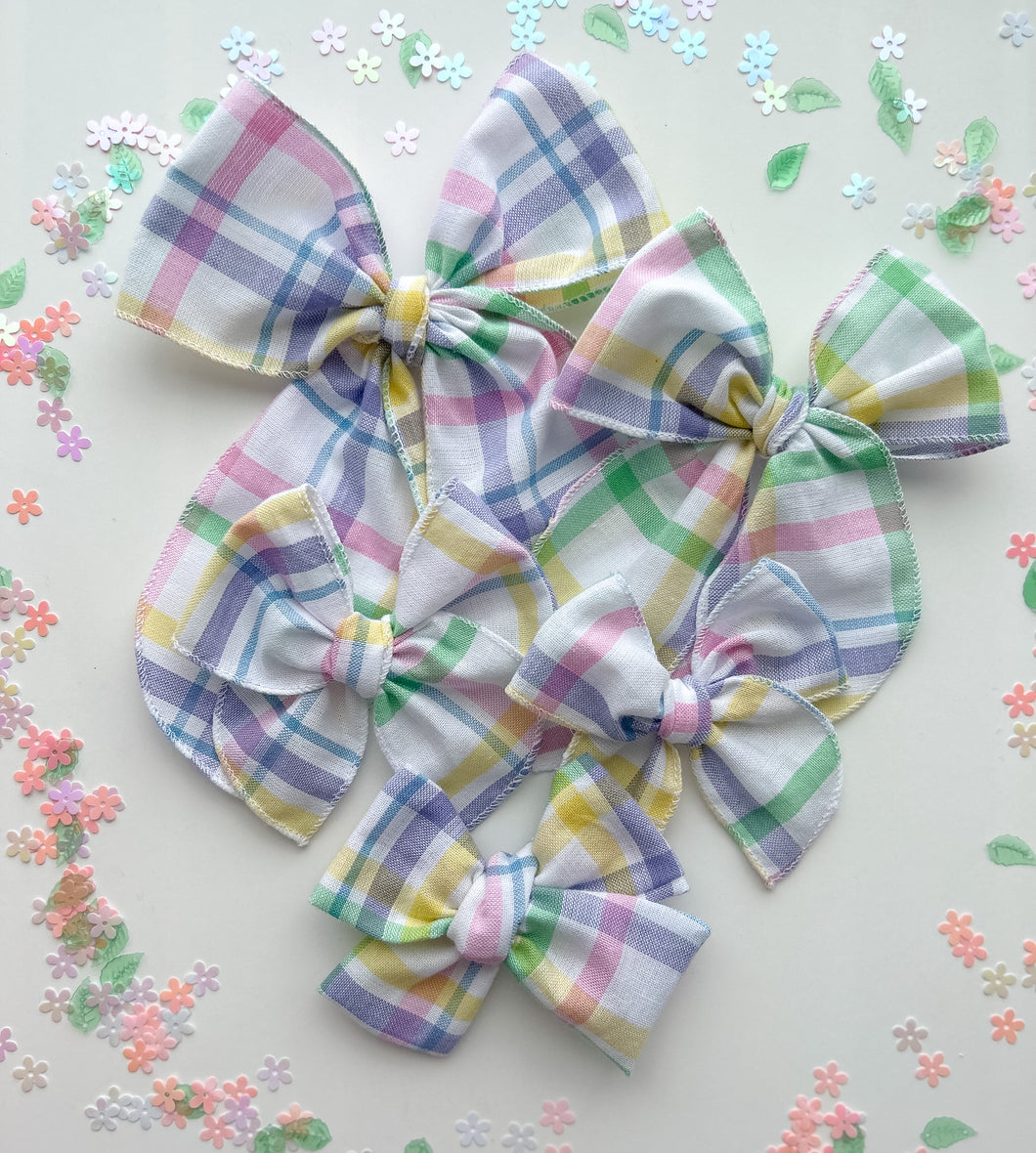 The Easter Plaid Wholesale Bow