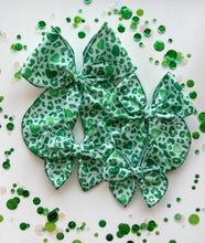 Load image into Gallery viewer, The St.Patrick&#39;s Leopard Bow Pre-Order
