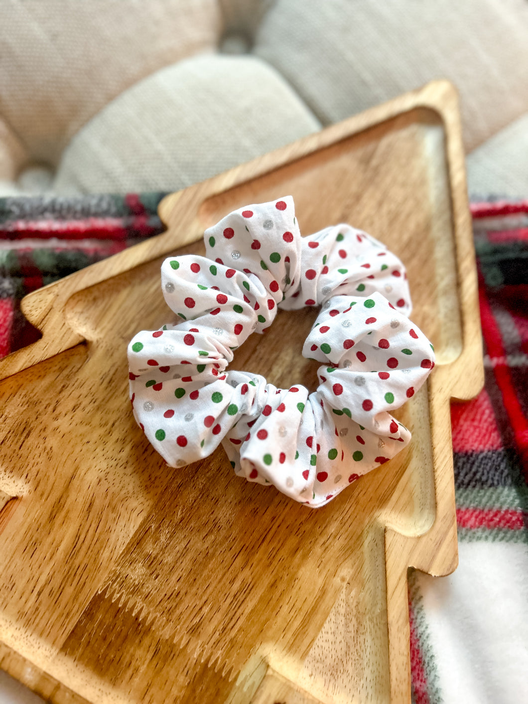 The Christmas Dots Scrunchie