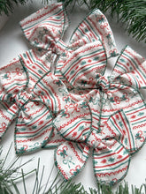 Load image into Gallery viewer, The Christmas Candy Cane Bow
