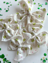 Load image into Gallery viewer, The Cream Clover Bow
