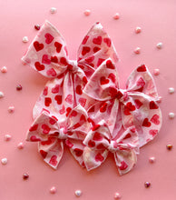 Load image into Gallery viewer, The Pink Conversation Hearts Bow
