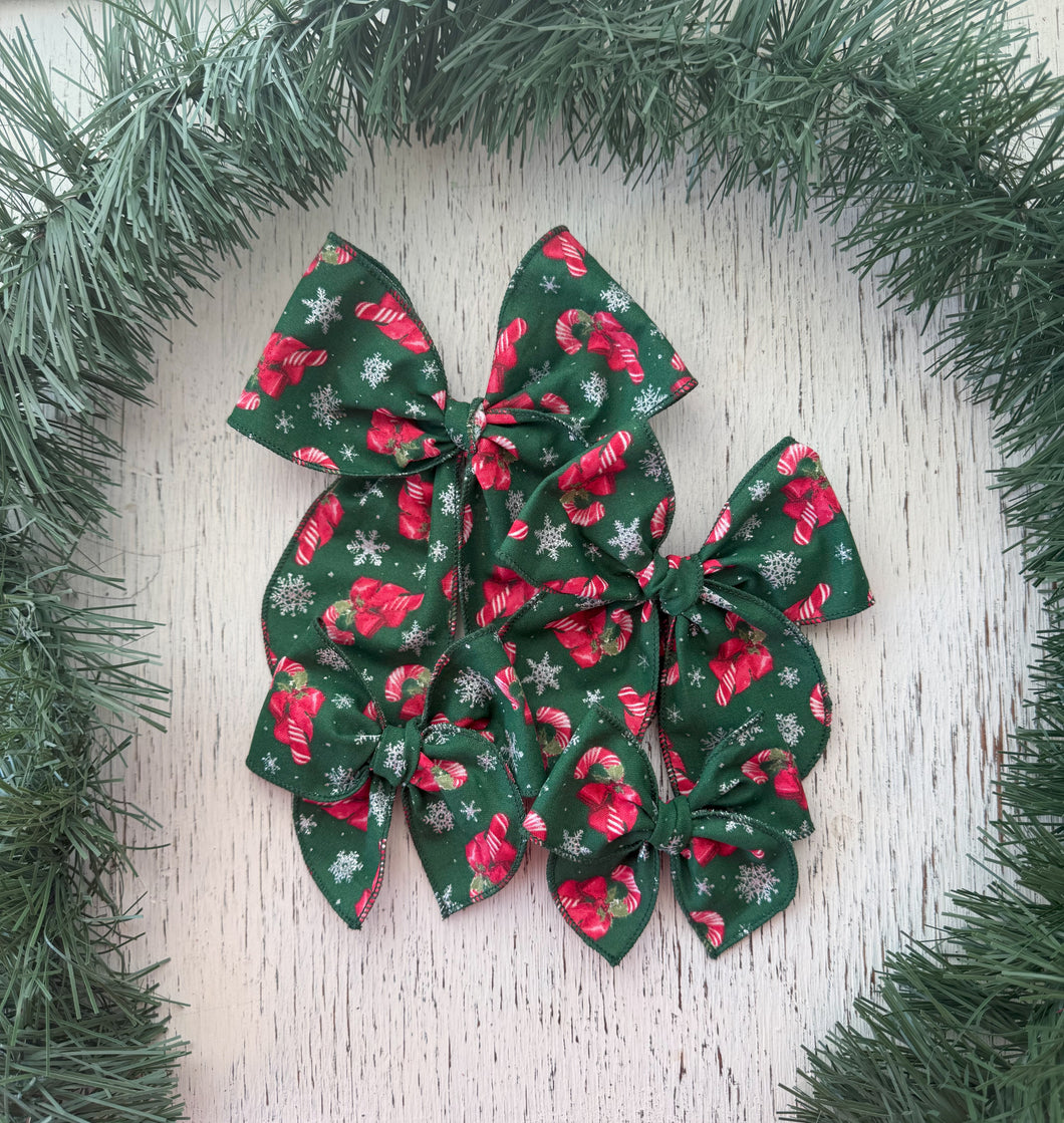 The Candy Cane & Snowflake Wholesale Bow