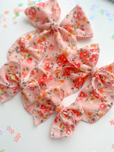 Load image into Gallery viewer, The Peachy Floral Chiffon Wholesale Bow
