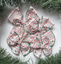 Load image into Gallery viewer, The Christmas Candy Cane Bow
