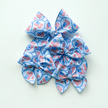 Load image into Gallery viewer, The Blue Flags Bow
