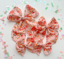 Load image into Gallery viewer, The Peachy Floral Chiffon Wholesale Bow
