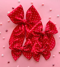 Load image into Gallery viewer, The Red &amp; White Dot Wholesale Bow
