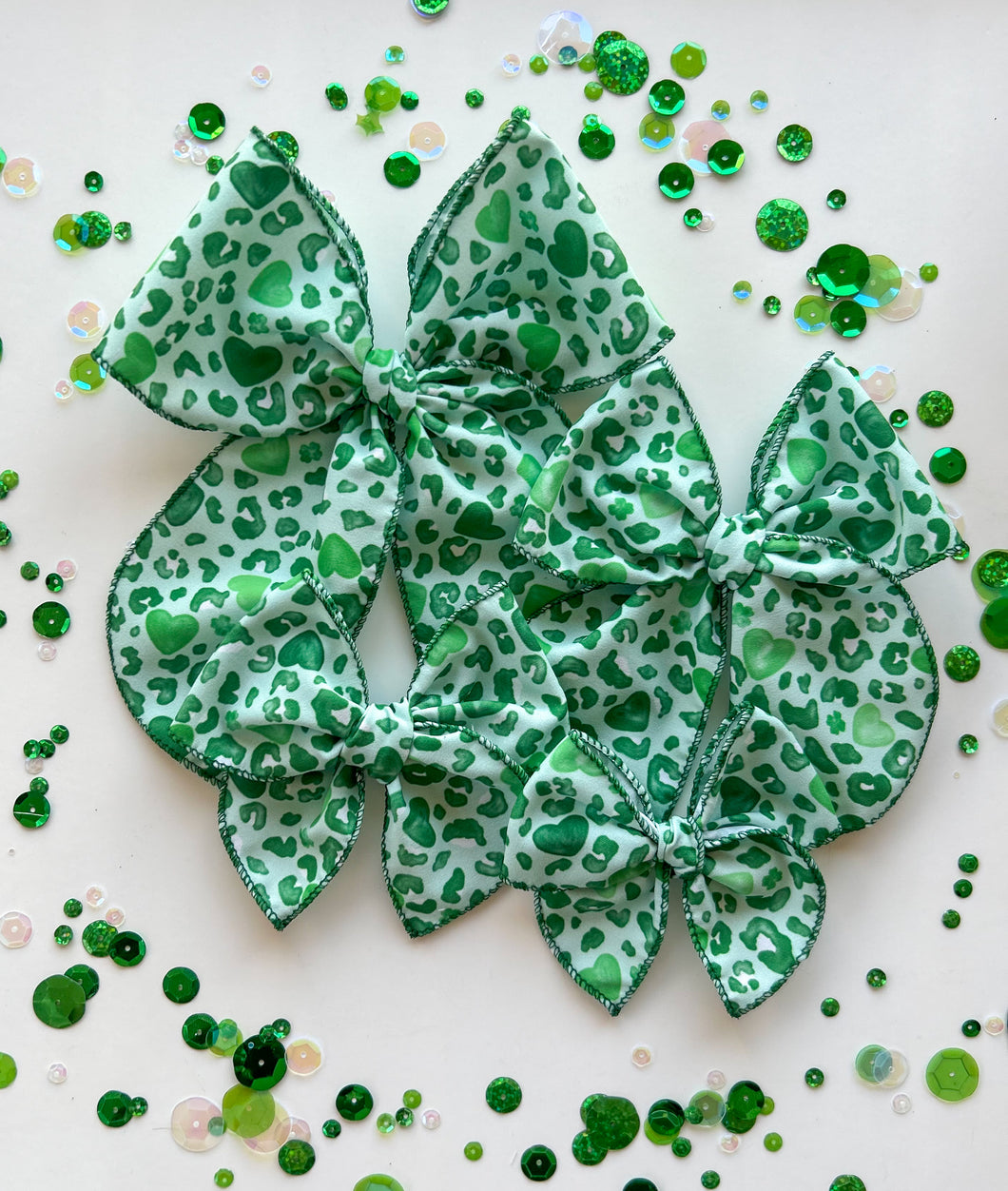 The St. Patrick's Leopard Wholesale Bow Preorder