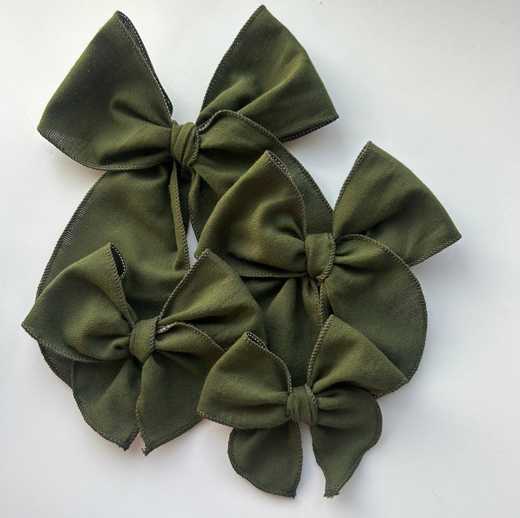 The Olive Green Bow