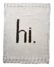 Load image into Gallery viewer, The Black Hi Hand Knit Blanket
