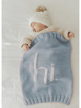 Load image into Gallery viewer, The Surf Blue Hi Hand Knit Blanket

