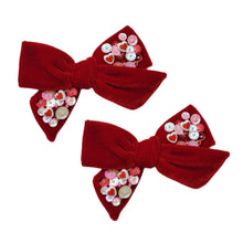 Load image into Gallery viewer, The Velvet Sequin Bows
