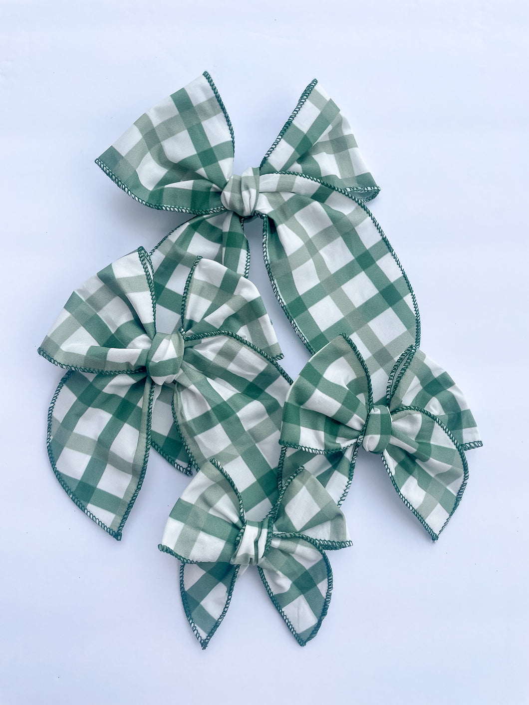 The Green Plaid Bow