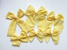 Load image into Gallery viewer, The Yellow Gingham Bow
