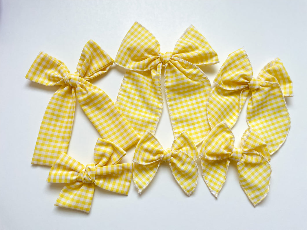 The Yellow Gingham Bow