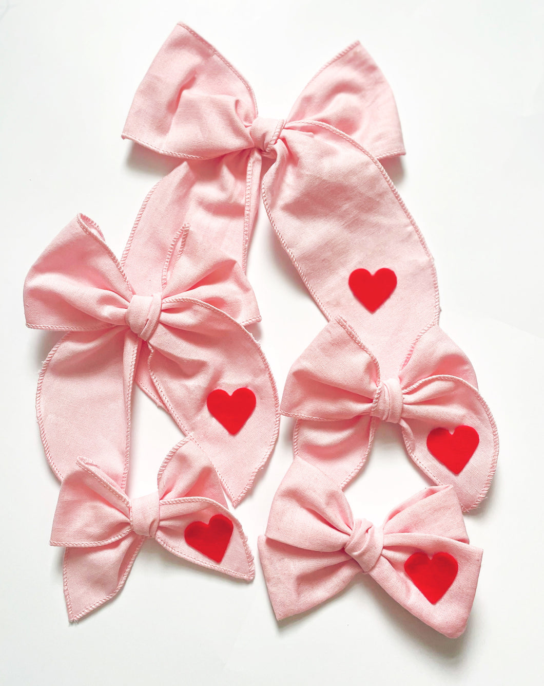 The Pink Valentine's Heart Bow
